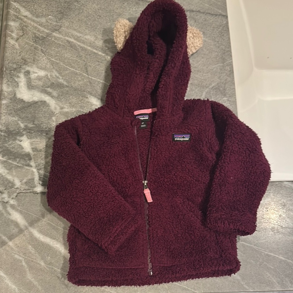 Toddler Patagonia Furry Friends Fleece Zip-Up Hoodie with Ears